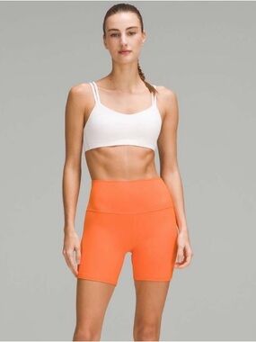 NWT Lululemon Align High Rise Short 6 Orange Flash Size 4